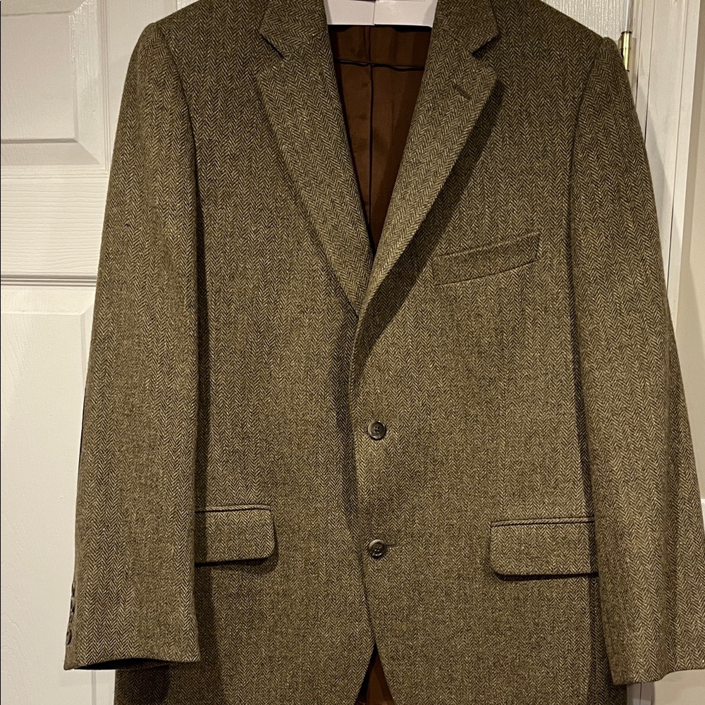 Black/Brown Men's Classic Tweed Blazer